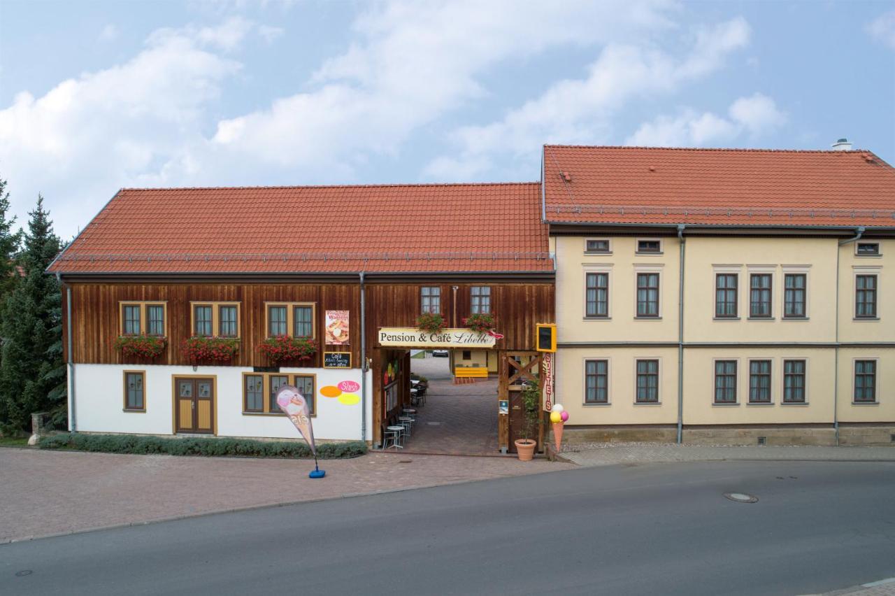 Pension-Cafe-Libelle Elxleben bei Arnstadt Exterior foto