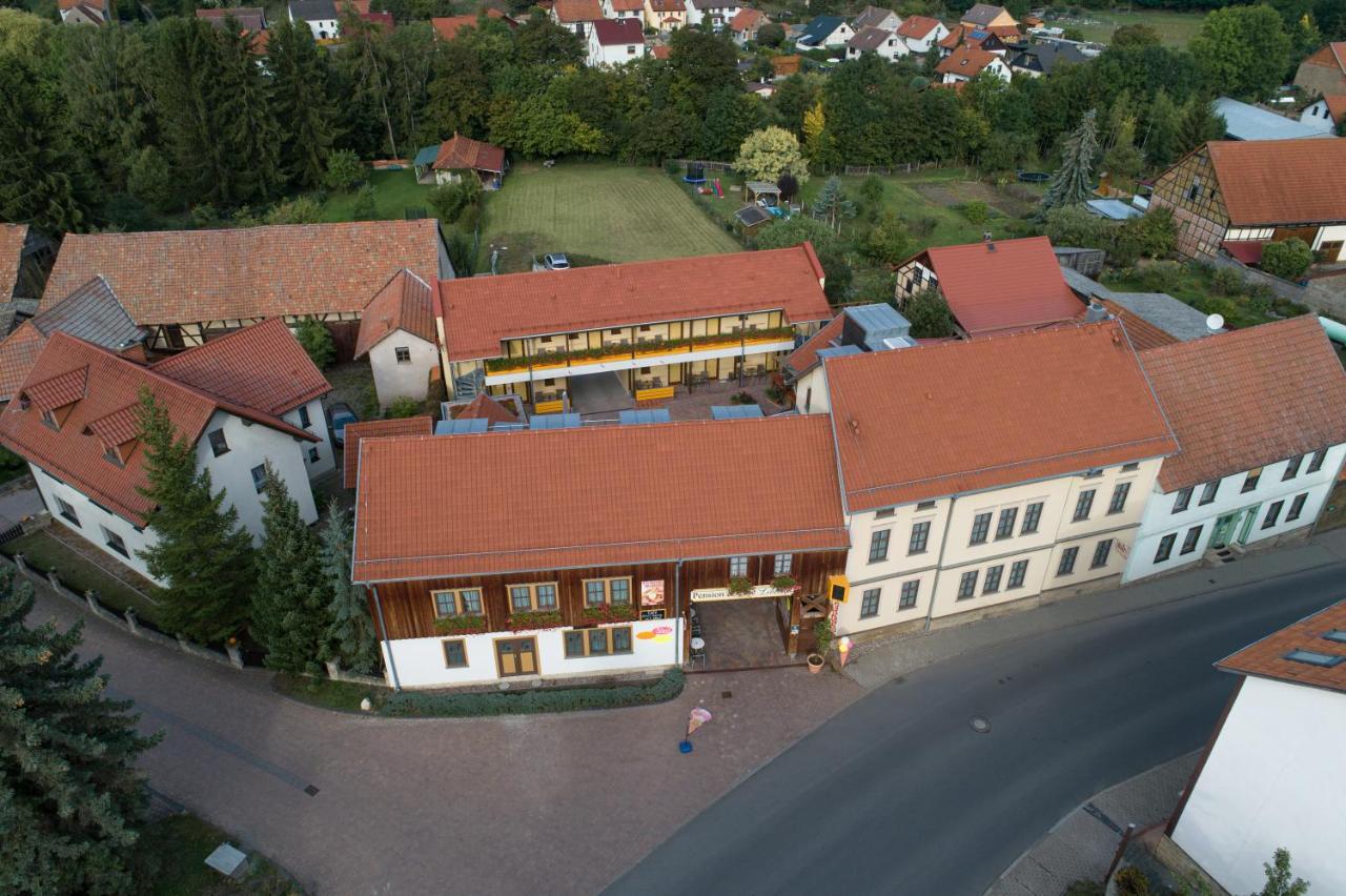 Pension-Cafe-Libelle Elxleben bei Arnstadt Exterior foto