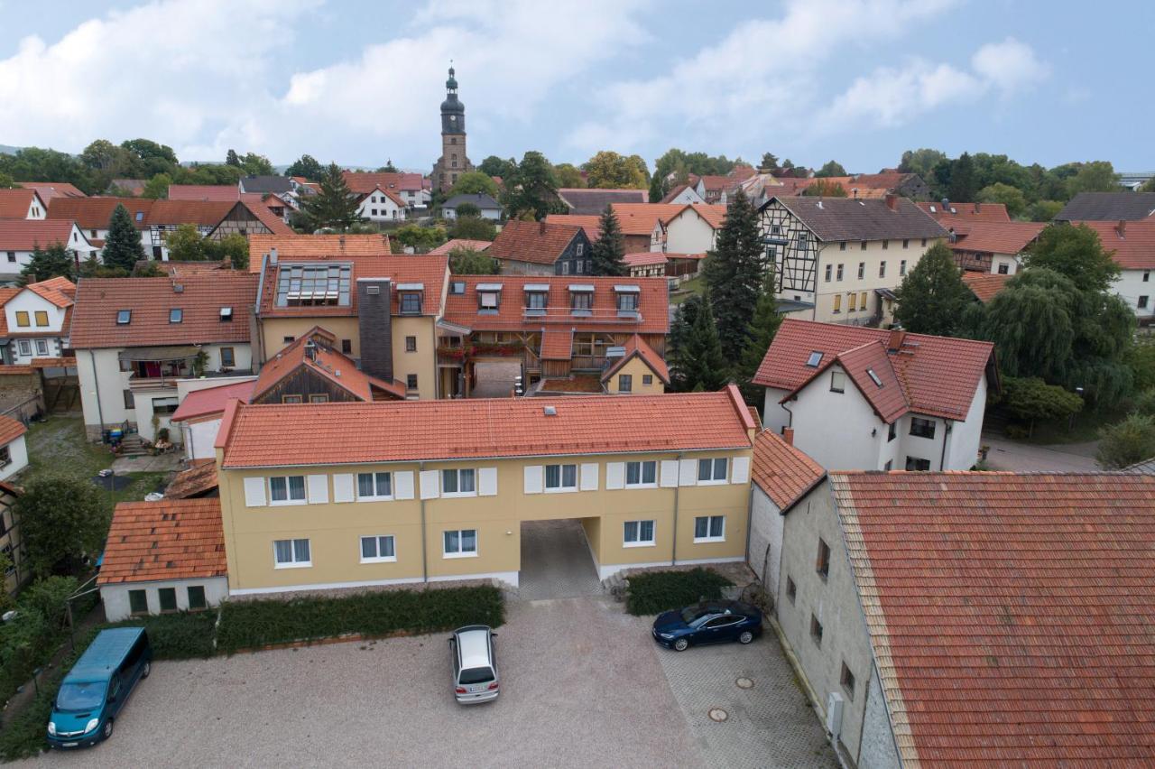 Pension-Cafe-Libelle Elxleben bei Arnstadt Exterior foto